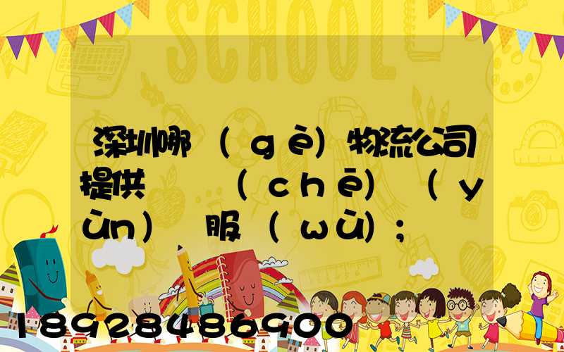 深圳哪個(gè)物流公司提供氣墊車(chē)運(yùn)輸服務(wù)